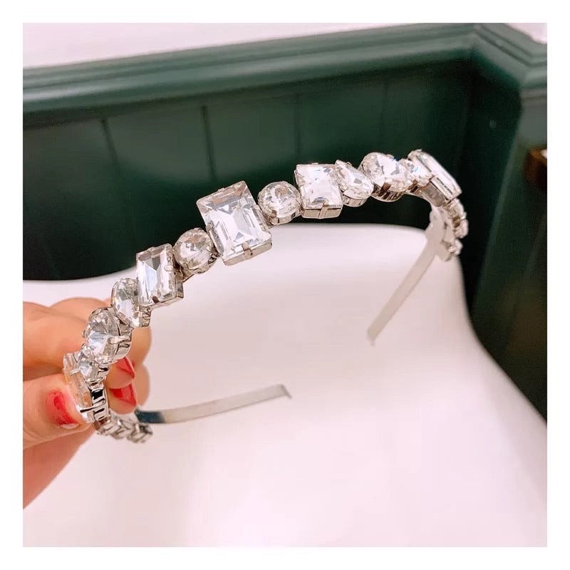 Precious Gems Headband Silver